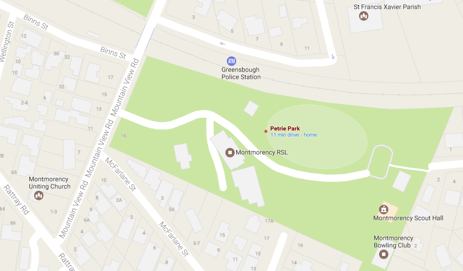 Petrie Park Map